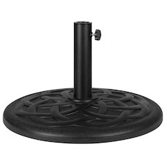 Universal Black Cement Patio Umbrella Base - 19.25" Diameter