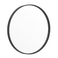 Modern 27.5 Inch Round Wall Mount Accent Mirror