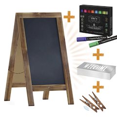 Vintage A-Frame Double Sided Indoor/Outdoor Magnetic Message Board Set