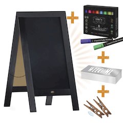 Vintage A-Frame Double Sided Indoor/Outdoor Magnetic Message Board Set