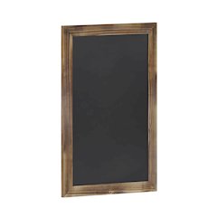 20" x 30" Torched Wood Wall Mount Magnetic Chalkboard Sign