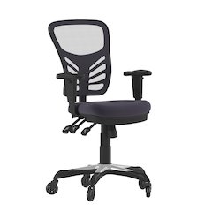 Mid-Back Dark Gray Mesh Multifunction Executive Swivel Office Chair