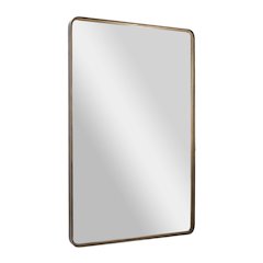 Ava 48" x 30" Metal Deep Framed Wall Mirror - Large Accent Mirror, Bronze
