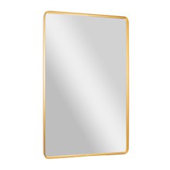 Ava 48" x 30" Metal Deep Framed Wall Mirror - Large Accent Mirror, Gold