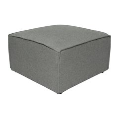 Bridgetown Luxury Modular Sectional Sofa Ottoman Seat, Dark Gray