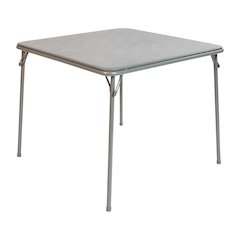 Gray Folding Card Table - with Collapsible Legs