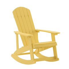 Contemporary Commercial Grade Adirondack Rocking Chair for Indoor/Outdoor Use