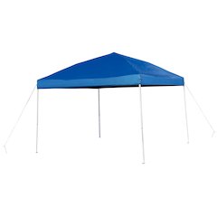 10'x10' Blue Outdoor Pop Up Event Slanted Leg Canopy Tent with Carry Bag