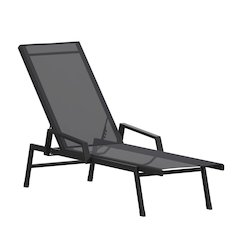 Modern Outdoor Chaise Lounge Chair with Arms