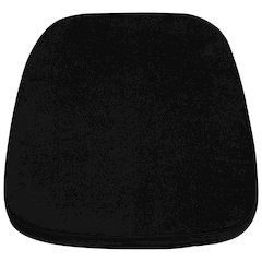 Soft Black Fabric Chiavari Chair Cushion