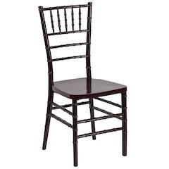 Mahogany Resin Stacking Chiavari Chair