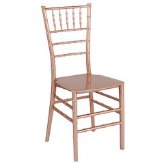 Rose Gold Resin Stacking Chiavari Chair