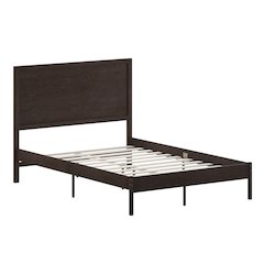 Modern Full Size Wooden Platform Bed with Headboard