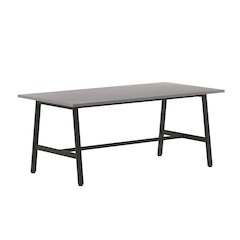 Contemporary 72x36 Commercial Grade Conference Table, Gray Oak
