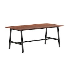 Contemporary 72x36 Commercial Grade Conference Table, Walnut