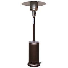 Bronze Stainless Steel Propane Heater with Wheels-7.5 Feet Tall