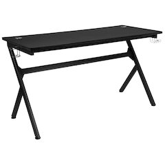 55" x 24" Extra Large Gaming Desk with Headphone Hook and Cup Holder