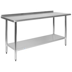 Stainless Steel 18  Gauge Prep and Work Table