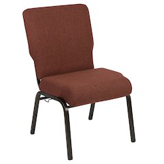 20.5 in. Cinnamon Molded Foam Church Chair
