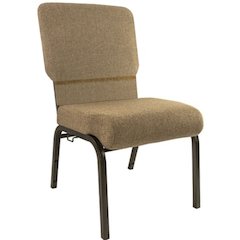 Mixed Tan Church Chair 20.5 in. Wide