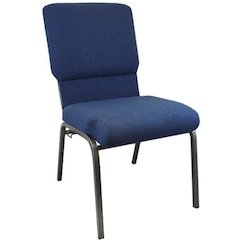 Navy Church Chairs 18.5 in. Wide