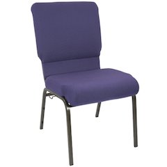 Eggplant Church Chair 18.5 in. Wide