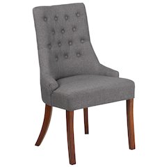 Paddington Gray Fabric Tufted Chair