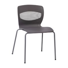 Modern Commercial Grade Stacking Chair with Lumbar Support