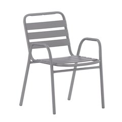 Contemporary Patio Chair with Arms for Indoor and Outdoor Use