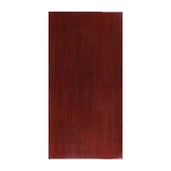 30" x 60" Rectangular High-Gloss Mahogany Resin Table Top with 2" Thick Edge