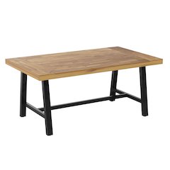 Modern Commercial Grade Acacia Wood Patio Dining Table