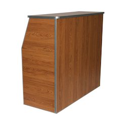 Amara 4' Maple Woodgrain Laminate Foldable Bar - Portable Event Bar