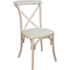 Lime Wash X-Back Chair