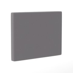 Upholstered Twin Headboard with Two Power Outlets, USB Port, Gray