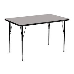 30''W x 48''L Grey HP Activity Table - Standard Height Adjustable Legs