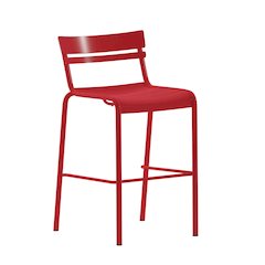Modern Armless Commercial Grade Indoor/Outdoor Steel Stacking Bar Stool