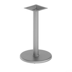 18'' Round Restaurant Table Base with 3'' Dia. Table Height Column, Silver