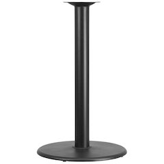 24'' Round Restaurant Table Base with 4'' Dia. Bar Height Column