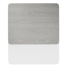 24'' x 30'' Rectangular Table Top with White or Gray Reversible Laminate Top