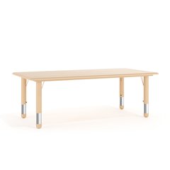 23.625"W x 47.25"L Rectangular Natural Plastic Height Adjustable Activity Table