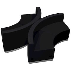 White Leather-Soft Reception Configuration, 4 Pieces