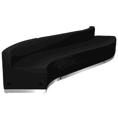 White LeatherSoft Reception Configuration, 5Pieces