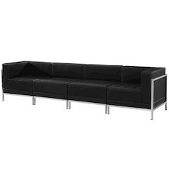 Imagination Black LeatherSoft 4 Piece Lounge Set