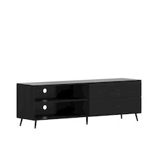 65" TV Stand for up to 60" TV's with Shelf and Storage Drawers, Black