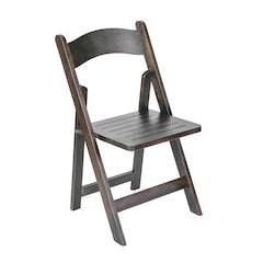 Holden Commercial Grade Early American Solid Wood Folding Dining Chair