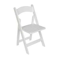 Holden Commercial Grade White Solid Wood Folding Dining Chair