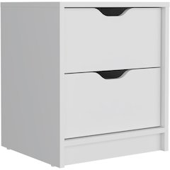 Basilea Nightstand White MDF