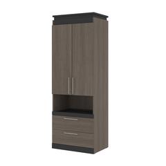 Orion 30W Tall Storage Cabinet with Doors, Drawers and Pull-Out Shelf