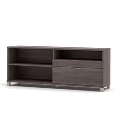Pro-Linea Credenza with two drawers in Bark Gray
