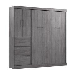 Nebula Full Murphy Bed with Wardrobe (84W)
